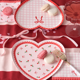 Lace Heart Shaped Plates - Dainty Florals, Gingham & Bows