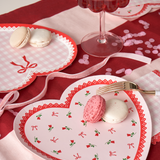 Lace Heart Shaped Plates - Dainty Florals, Gingham & Bows