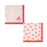 Lace Cocktail Napkins - Dainty Florals, Gingham, & Bows