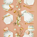 Secret Garden - White Botanicals Large Paper Plates