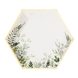 Secret Garden - White Botanicals Large Paper Plates