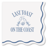 Last Toast on the Coast – Bachelorette Cocktail Napkins