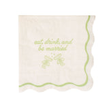 Eat, Drink, & Be Married - Wedding Cocktail Napkins