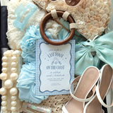 "Last Toast on The Coast" Customizable Bachelorette Invitation - Coastal Pretty