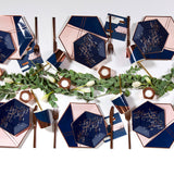 Erika - Navy Speckle Small Paper Plates