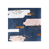Erika - Navy Abstract Lunch Paper Napkins