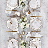 Blanc - White Marble Cocktail Paper Napkins