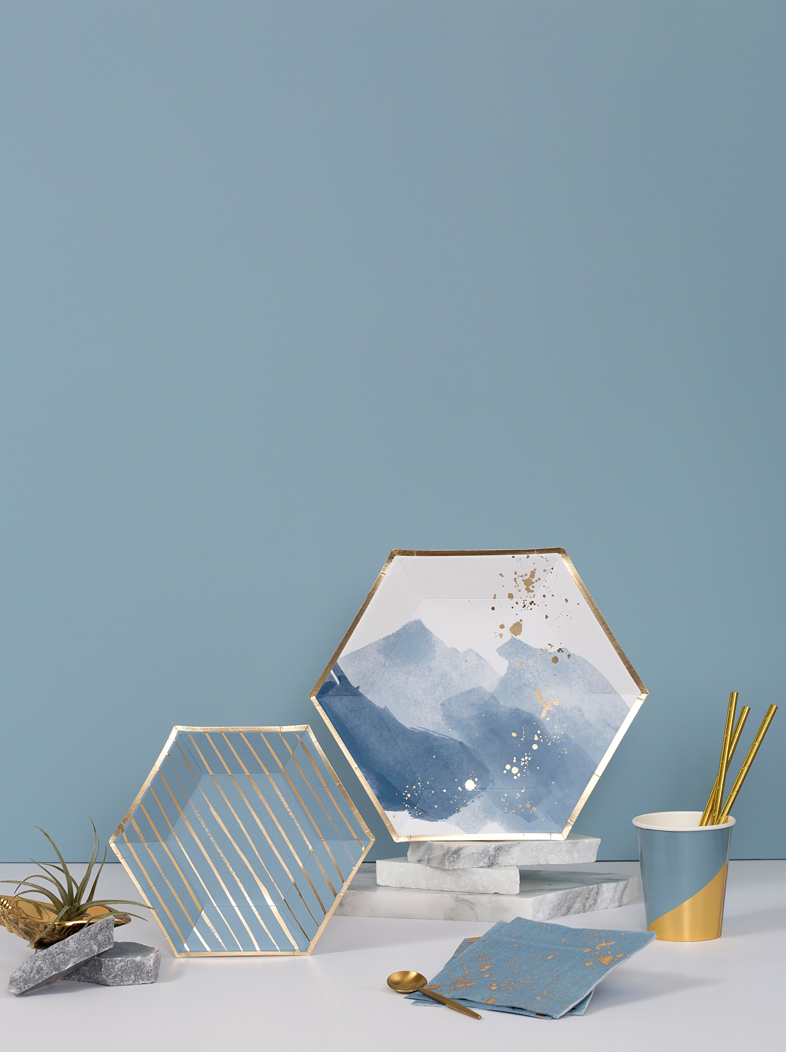 Malibu Blue Splash Lunch Paper Napkins Harlow & Grey