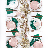 Manhattan - Pale Pink Confetti Paper Cups (Case Pack)