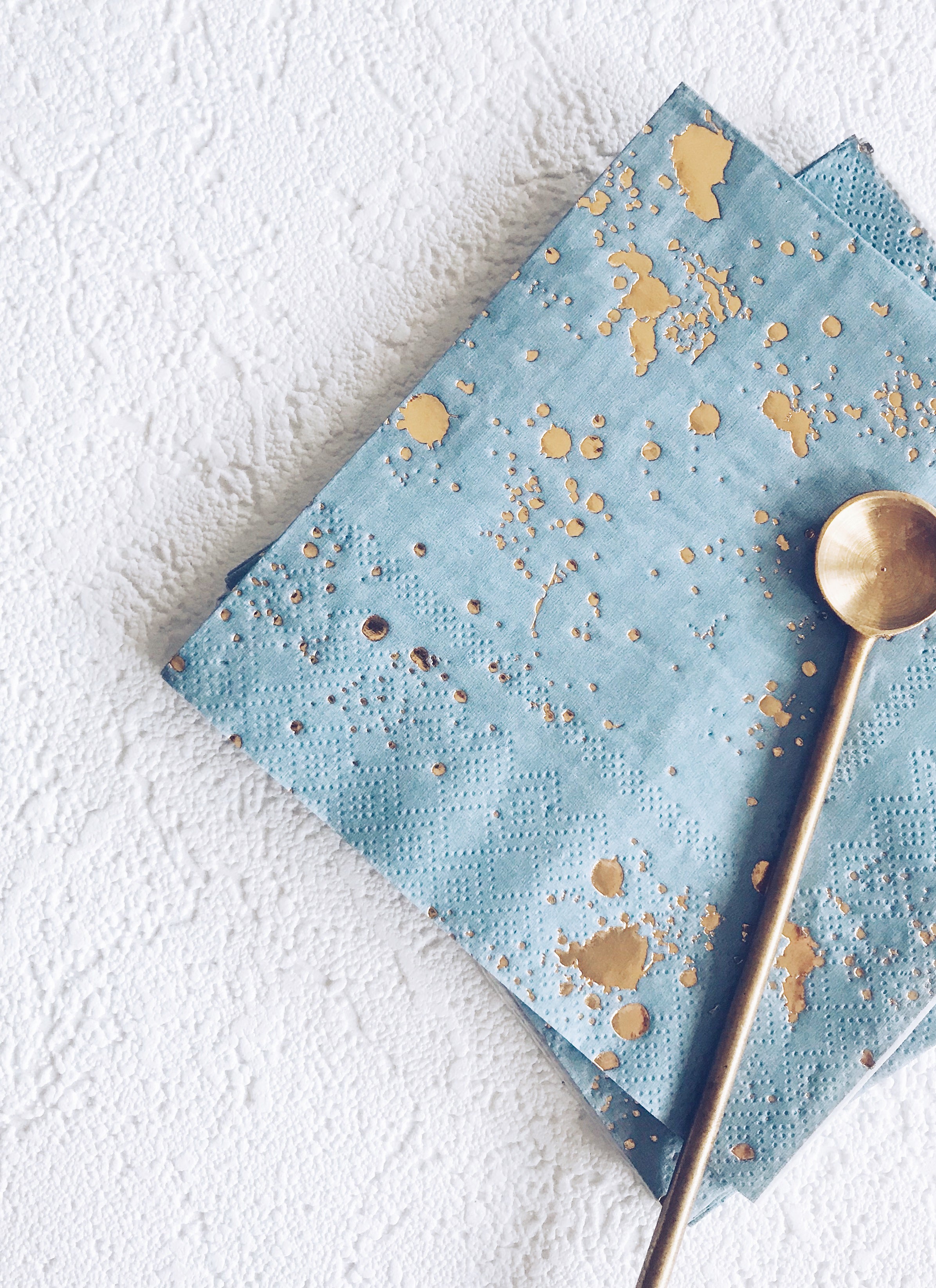 Malibu Blue Splash Lunch Paper Napkins Harlow & Grey