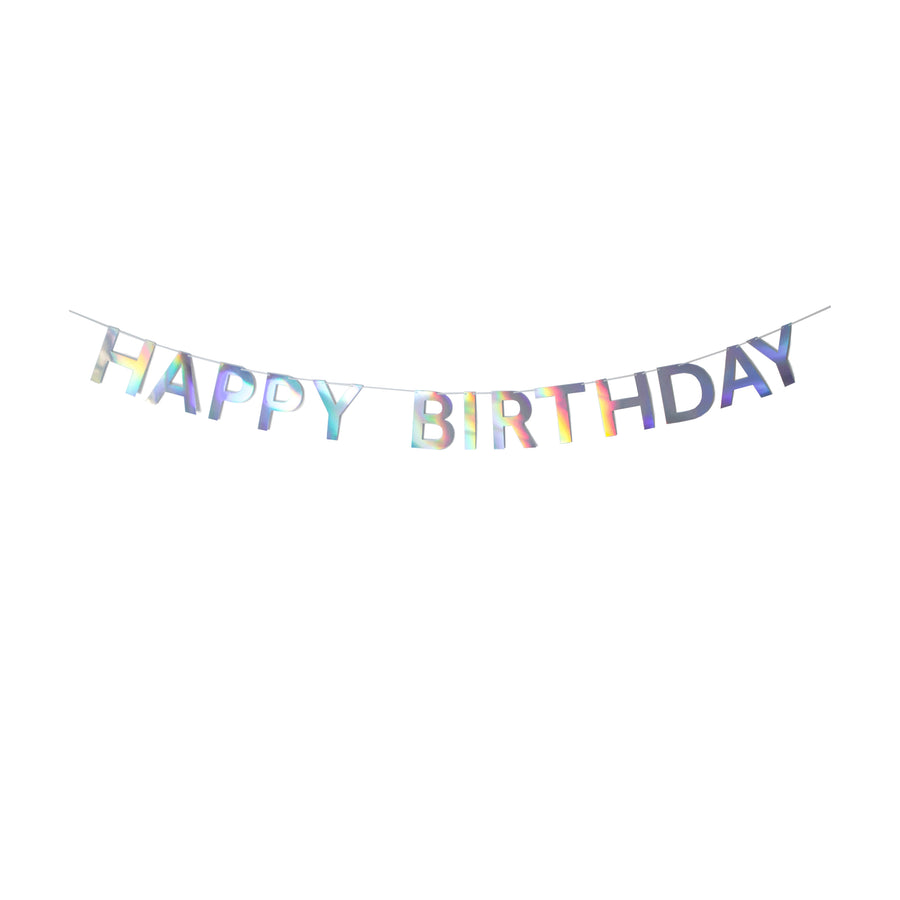 Sprinkles - Holographic Happy Birthday Banner