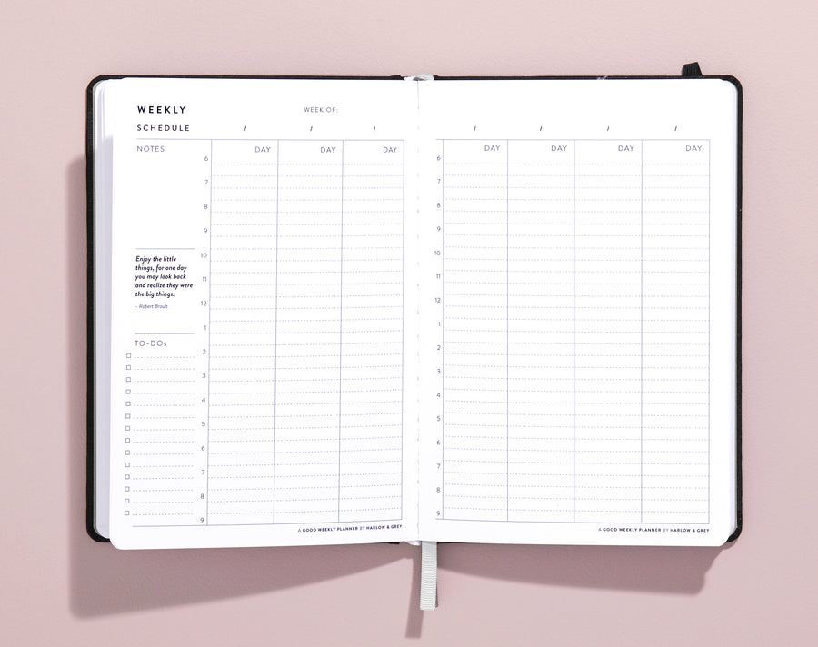 A Good Weekly Planner (12-Months Weekly Undated Planner)